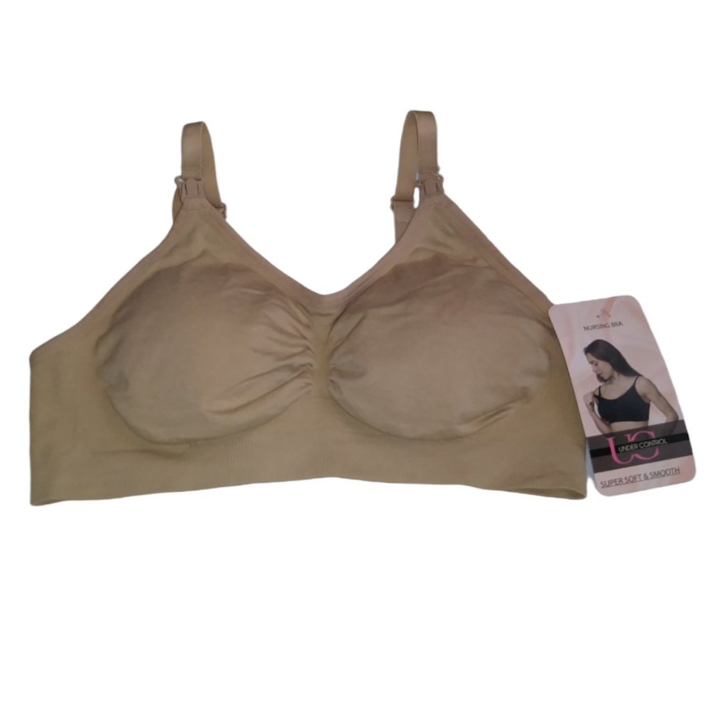 NURSING BRA  COLOR BEIGE SIZE S